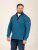 D555 Conway 1 1/4 Zip Neck Fleece Sweatshirt With Bear Logo Teal - Tröjor & hoodies - Stora hoodies & tröjor - 2XL-14XL