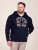 D555 Hector Adventurer Printed Zip Through Hoody Mörkblå - Tröjor & hoodies - Stora hoodies & tröjor - 2XL-14XL