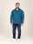 D555 Conway 1 1/4 Zip Neck Fleece Sweatshirt With Bear Logo Teal - Tröjor & hoodies - Stora hoodies & tröjor - 2XL-14XL