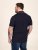 D555 Reid AOP Polo With Jacquard Collar, Pocket And Cuffs Mörkblå - Pikétröjor - Stora pikétröjor - 2XL-8XL