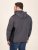 D555 Conrad Detachable Hood Bonded Fleece Zip Through Hoody TALL Mörkblå - TALL tröjor - TALL sweatshirts för långa män