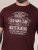 D555 Baldwin Grumpy Old Man Club Print Crew Neck T-shirt Burgundy/ Black Twist - T-shirts - Stora T-shirts - 2XL-14XL