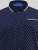 D555 Reid AOP Polo With Jacquard Collar, Pocket And Cuffs Mörkblå - Pikétröjor - Stora pikétröjor - 2XL-8XL