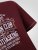 D555 Baldwin Grumpy Old Man Club Print Crew Neck T-shirt Burgundy/ Black Twist - T-shirts - Stora T-shirts - 2XL-14XL