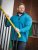 D555 Conway 1 1/4 Zip Neck Fleece Sweatshirt With Bear Logo Teal - Tröjor & hoodies - Stora hoodies & tröjor - 2XL-14XL