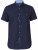 D555 Tim Short Sleeve Shirt Navy - Skjortor - Stora skjortor - 2XL-8XL