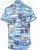 D555 CHARFORD Hawaiian Reverse Printed Shirt - Skjortor - Stora skjortor - 2XL-8XL