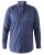 D555 Edmund AOP Shirt Navy - Skjortor - Stora skjortor - 2XL-8XL