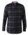 D555 Harwich Flannel Check Shirt Black - Skjortor - Stora skjortor - 2XL-8XL