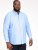 D555 Richard Long Sleeve Oxford Shirt Sky Blue - Skjortor - Stora skjortor - 2XL-8XL