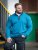 D555 Conway 1 1/4 Zip Neck Fleece Sweatshirt With Bear Logo Teal - Tröjor & hoodies - Stora hoodies & tröjor - 2XL-14XL