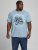 Jack & Jones JJMOON T-shirt Faded Denim - T-shirts - Stora T-shirts - 2XL-14XL