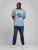 Jack & Jones JJMOON T-shirt Faded Denim - T-shirts - Stora T-shirts - 2XL-14XL