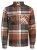 Jack & Jones Darren Flannel Overshirt brun - Skjortor - Stora skjortor - 2XL-8XL
