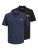 Jack & Jones Rush piketröja 2-pack svart/mörkblå - Pikétröjor - Stora pikétröjor - 2XL-8XL