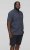 D555 BRODY S/S Micro AO Print Shirt Navy - Skjortor - Stora skjortor - 2XL-8XL