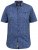 D555 KYLE S/S Micro AO Print Shirt Blue - Skjortor - Stora skjortor - 2XL-8XL