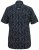 D555 BEAU S/S AO Leaf Print Shirt Navy - Skjortor - Stora skjortor - 2XL-8XL