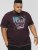 D555 NOVA Cali Surf Printed Crew Neck T-Shirt Plum - T-shirts - Stora T-shirts - 2XL-14XL
