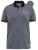 D555 KEMSTON Birds Eye Pique Polo Navy/White - Pikétröjor - Stora pikétröjor - 2XL-8XL