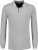 Adamo Peter Comfort fit Long sleeve Polo Grey - Pikétröjor - Stora pikétröjor - 2XL-8XL