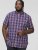 D555 ROYSTON S/S Shirt Navy - Skjortor - Stora skjortor - 2XL-8XL