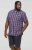 D555 ROYSTON S/S Shirt Navy - Skjortor - Stora skjortor - 2XL-8XL
