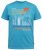D555 AARON Surfers Paradise Printed Crew Neck T-Shirt Turquoise - T-shirts - Stora T-shirts - 2XL-14XL