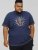 D555 COLIN Born To Rock Printed Crew Neck T-Shirt French Navy - T-shirts - Stora T-shirts - 2XL-14XL