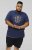 D555 COLIN Born To Rock Printed Crew Neck T-Shirt French Navy - T-shirts - Stora T-shirts - 2XL-14XL