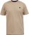 D555 SANDFORD Double Layer On Neck Ribs And Hem Waffle Textured T-Shirt Beige - T-shirts - Stora T-shirts - 2XL-14XL