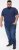 D555 ORSTON Reno Fabric Crew Neck T-Shirt With Chest Embroidery Blue Reno - T-shirts - Stora T-shirts - 2XL-14XL