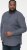 D555 MORGAN Micro AOP Long Sleeve Shirt With Concealed Button Down Collar Navy - Skjortor - Stora skjortor - 2XL-8XL