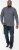 D555 MORGAN Micro AOP Long Sleeve Shirt With Concealed Button Down Collar Navy - Skjortor - Stora skjortor - 2XL-8XL