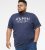 D555 Cropwell T-shirt med fisketryck marinblå - T-shirts - Stora T-shirts - 2XL-14XL