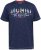 D555 Cropwell T-shirt med fisketryck marinblå - T-shirts - Stora T-shirts - 2XL-14XL