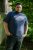D555 Cropwell T-shirt med fisketryck marinblå - T-shirts - Stora T-shirts - 2XL-14XL