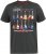 D555 JAIDEN Legends Guitar Printed Crew Neck T-Shirt Khaki - T-shirts - Stora T-shirts - 2XL-14XL