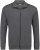 Adamo Sweat Jacket with Full Zipper Charcoal - Tröjor & Hoodies - Stora hoodies & tröjor - 2XL-14XL