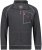 Adamo Manuel Sweatshirt with Zipper Charcoal - Tröjor & hoodies - Stora hoodies & tröjor - 2XL-14XL