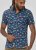 D555 Hartlepool Short Sleeve Vintage Car AOP Stretch Shirt Blue - Skjortor - Stora skjortor - 2XL-8XL