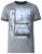 D555 Howie Fine Stripe T-shirt Grey - T-shirts - Stora T-shirts - 2XL-14XL