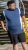 D555 Neath Cut And Sew Crew Neck T-Shirt Denim - T-shirts - Stora T-shirts - 2XL-14XL