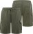 D555 Wigan 1 Elasticated Waist Fleece Cargo Shorts Khaki - Mjukisbyxor och -shorts - Mjukisbyxor & Mjukisshorts 2XL-12XL