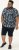D555 Halifax AOP Hawaiian Print Short Sleeve Polo Blue - T-shirts - Stora T-shirts - 2XL-14XL