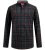 D555 Horsham Long Sleeve Shirt with Chest Pocket Burgundy/Black Check - Skjortor - Stora skjortor - 2XL-8XL