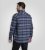 D555 Shrewsbury Long Sleeve with Chest Pocket Blue/Navy Check - Skjortor - Stora skjortor - 2XL-8XL