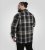 D555 Falkirk Long Sleeve Heavy Shacket Overshirt Black/Grey TALL SIZES - Skjortor - Stora skjortor - 2XL-8XL