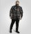 D555 Falkirk Long Sleeve Heavy Shacket Overshirt Black/Grey TALL SIZES - Skjortor - Stora skjortor - 2XL-8XL