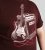 D555 Barnsley Guitar and Amp Crew Neck T-Shirt Burgundy - T-shirts - Stora T-shirts - 2XL-14XL